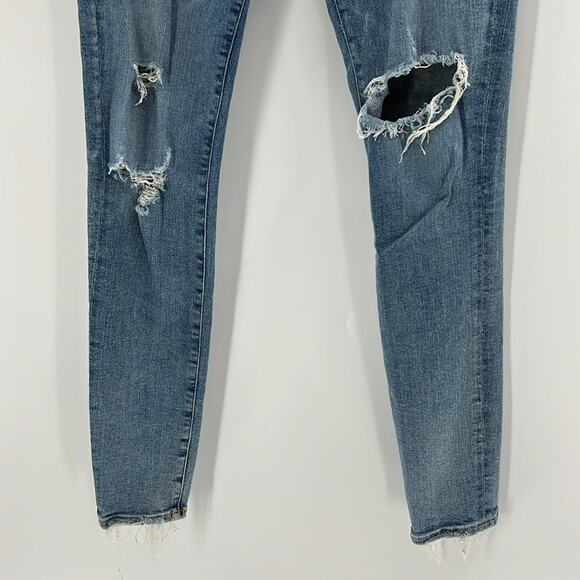 Agolde Women's Sophie High Rise Distressed Skinny Jeans - Dare - 26 - Picture 3 of 8